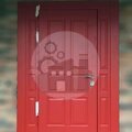 стальная дверь ДВНТР-55 с боковыми вставками для дачи, реальное фото установленной двери