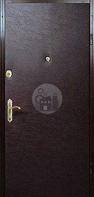 стальная дверь для дачи с двумя замками, отделка винилискожа и ламинат-ДВ-844