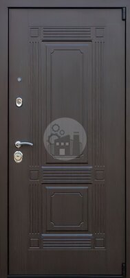 Элитная дверь с зеркалом внутри, отделка МДФ-ДВ-539