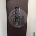 решетчатая дверь с верхней вставкой