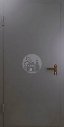стальная техническая дверь без глазка-ДВ-982